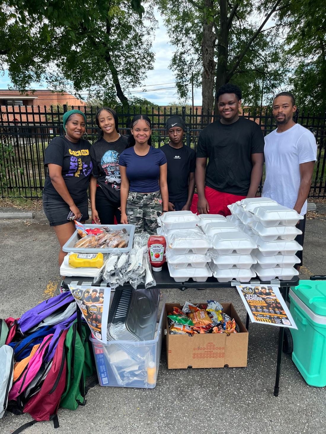 Community service at A & A Rising Stars